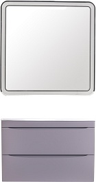 Style Line Мебель для ванной Бергамо Мини 80 подвесная серая Люкс антискрейтч Plus – фотография-1